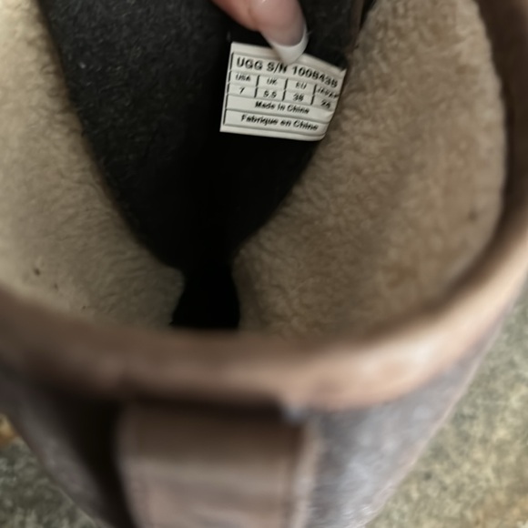 UGG boots “Elsa” tall sz 7 brown lace up - Picture 8 of 10